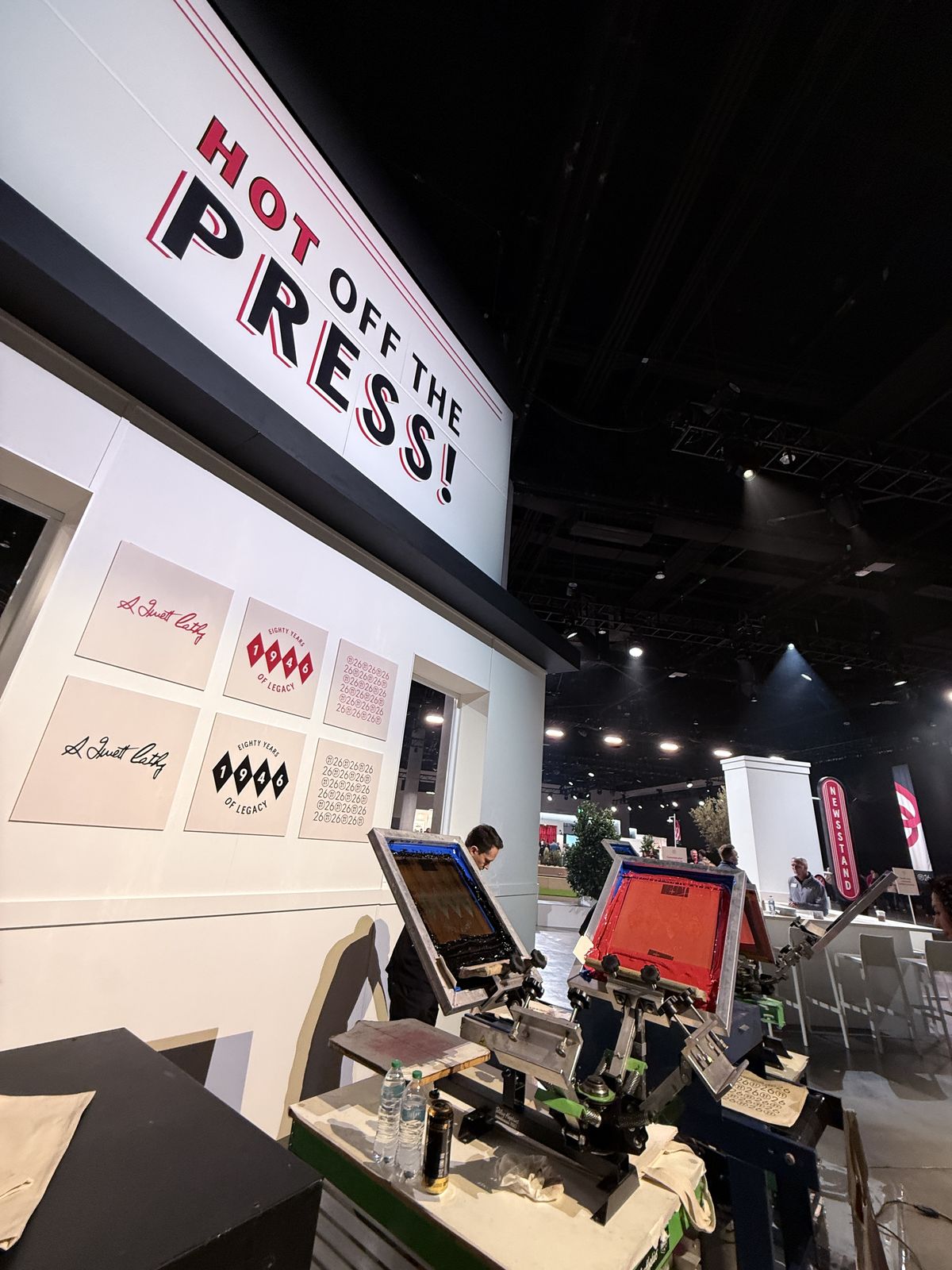 Live event printing at a Cincinnati brand activations & pop-ups event
